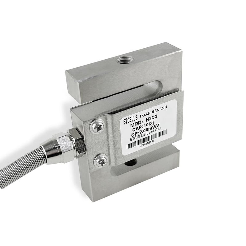 STCELLS Store S Type Pressure Sensor, Portable S Type Beam Load Cell Weighting Sensor for Hopper Weight High Pressure Tension Weighing(M12,200kg) - Image 1